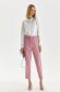 Lightpink trousers slightly elastic fabric straight accessorized with belt 4 - StarShinerS.com
