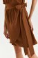 Brown dress thin fabric wrap around 5 - StarShinerS.com