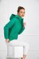 Green jacket from slicker tented detachable hood lateral pockets 1 - StarShinerS.com