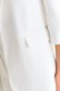 White jacket slightly elastic fabric straight lateral pockets 6 - StarShinerS.com