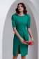 Green dress pencil high shoulders wrap around slightly elastic fabric 1 - StarShinerS.com