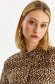 Lightbrown dress shirt dress thin fabric cloche 5 - StarShinerS.com