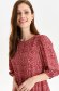 Rochie din material subtire rosie scurta cu croi larg si maneci bufante - Top Secret 1 - StarShinerS.ro