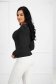 Black women`s blouse lycra tented high shoulders - StarShinerS 2 - StarShinerS.com