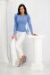 Lightblue women`s blouse lycra tented high shoulders - StarShinerS 4 - StarShinerS.com