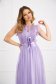 Purple dress from tulle cloche with elastic waist knitted lace 2 - StarShinerS.com