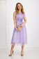 Purple dress from tulle cloche with elastic waist knitted lace 4 - StarShinerS.com