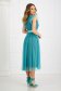 Turquoise dress from tulle cloche with elastic waist knitted lace 5 - StarShinerS.com