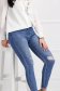 High-waisted blue skinny jeans with small fabric tears - SunShine 2 - StarShinerS.com