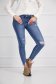 High-waisted blue skinny jeans with small fabric tears - SunShine 1 - StarShinerS.com