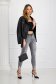 Grey jeans skinny jeans high waisted accessorized with belt 6 - StarShinerS.com