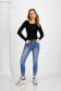 Blue jeans skinny jeans high waisted accessorized with belt 4 - StarShinerS.com