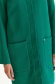 Palton din stofa usor elastica verde cu un croi drept si buzunare laterale - Top Secret 5 - StarShinerS.ro