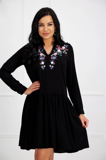 Black dresses, Black dress cotton loose fit - StarShinerS.com