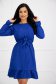Blue dress georgette cloche with elastic waist detachable cord 2 - StarShinerS.com