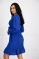Blue dress georgette cloche with elastic waist detachable cord 3 - StarShinerS.com