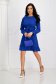 Blue dress georgette cloche with elastic waist detachable cord 5 - StarShinerS.com