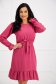 Pink dress georgette cloche with elastic waist detachable cord 2 - StarShinerS.com