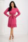 Pink dress georgette cloche with elastic waist detachable cord 4 - StarShinerS.com