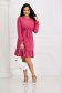 Pink dress georgette cloche with elastic waist detachable cord 5 - StarShinerS.com