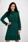 Darkgreen dress georgette cloche with elastic waist 2 - StarShinerS.com