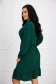 Darkgreen dress georgette cloche with elastic waist 3 - StarShinerS.com
