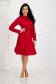 Red dress georgette cloche with elastic waist 4 - StarShinerS.com