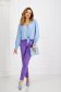 Lightblue women`s blouse georgette loose fit with puffed sleeves 5 - StarShinerS.com