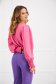 Ladies' pink georgette blouse with loose fit and puffy sleeves - SunShine 3 - StarShinerS.com