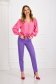 Pink women`s blouse georgette loose fit with puffed sleeves 4 - StarShinerS.com