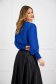 Blue women`s blouse georgette loose fit with puffed sleeves 3 - StarShinerS.com