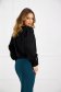 Black women`s blouse georgette loose fit with puffed sleeves 3 - StarShinerS.com