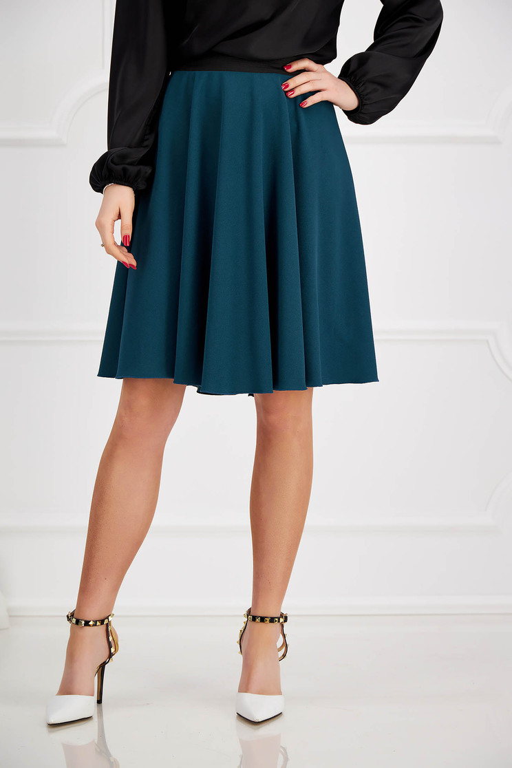 Skirts, Dirty green skirt crepe cloche with elastic waist - StarShinerS - StarShinerS.com