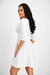 Ivory dress crepe short cut cloche with rounded cleavage - StarShinerS 2 - StarShinerS.com