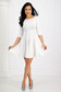 Ivory dress crepe short cut cloche with rounded cleavage - StarShinerS 4 - StarShinerS.com