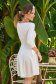 Rochie din crep ivoire scurta in clos cu decolteu rotunjit - StarShinerS 2 - StarShinerS.ro