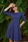 Dark blue dress crepe short cut cloche with rounded cleavage - StarShinerS 3 - StarShinerS.com