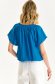 Blue women`s blouse thin fabric loose fit 3 - StarShinerS.com