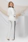 Ivory lightly elastic fabric suit with a fitted cut - PrettyGirl 5 - StarShinerS.com