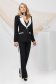 Suit made of slightly elastic black fabric with a fitted cut - PrettyGirl 6 - StarShinerS.com