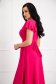 Pink dress midi cloche crepe with bell sleeve accessorized with tied waistband 2 - StarShinerS.com