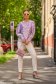 Ladies' satin blouse with a loose fit and puffed sleeves with cuffs - SunShine 4 - StarShinerS.com