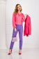 Pink women`s blouse from satin loose fit cowl neck 5 - StarShinerS.com