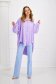 Bluza dama oversize din material subtire lila asimetrica cu croi larg - SunShine 4 - StarShinerS.ro