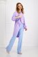 Bluza dama oversize din material subtire lila asimetrica cu croi larg - SunShine 5 - StarShinerS.ro