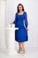 Blue dress pleated crepe cloche with puffed sleeves with veil sleeves 2 - StarShinerS.com