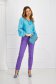 Lightblue women`s blouse from satin loose fit cowl neck 5 - StarShinerS.com