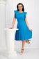 Lightblue dress pleated crepe cloche accessorized with belt 2 - StarShinerS.com