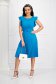 Lightblue dress pleated crepe cloche accessorized with belt 5 - StarShinerS.com