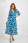 Dress pleated from veil fabric cloche with elastic waist accessorized with belt 4 - StarShinerS.com